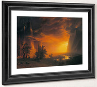 Sunset By In By The By Yosemite By Valley By Albert By Bierstadt Fine Art Print 2
