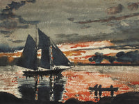 Sunset Fires By Winslow Homer Fine Art Print 2