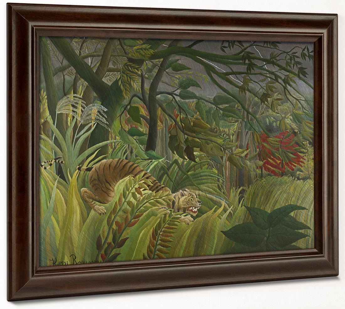 Surprised! By Henri Julien Felix Rousseau Fine Art Print 2