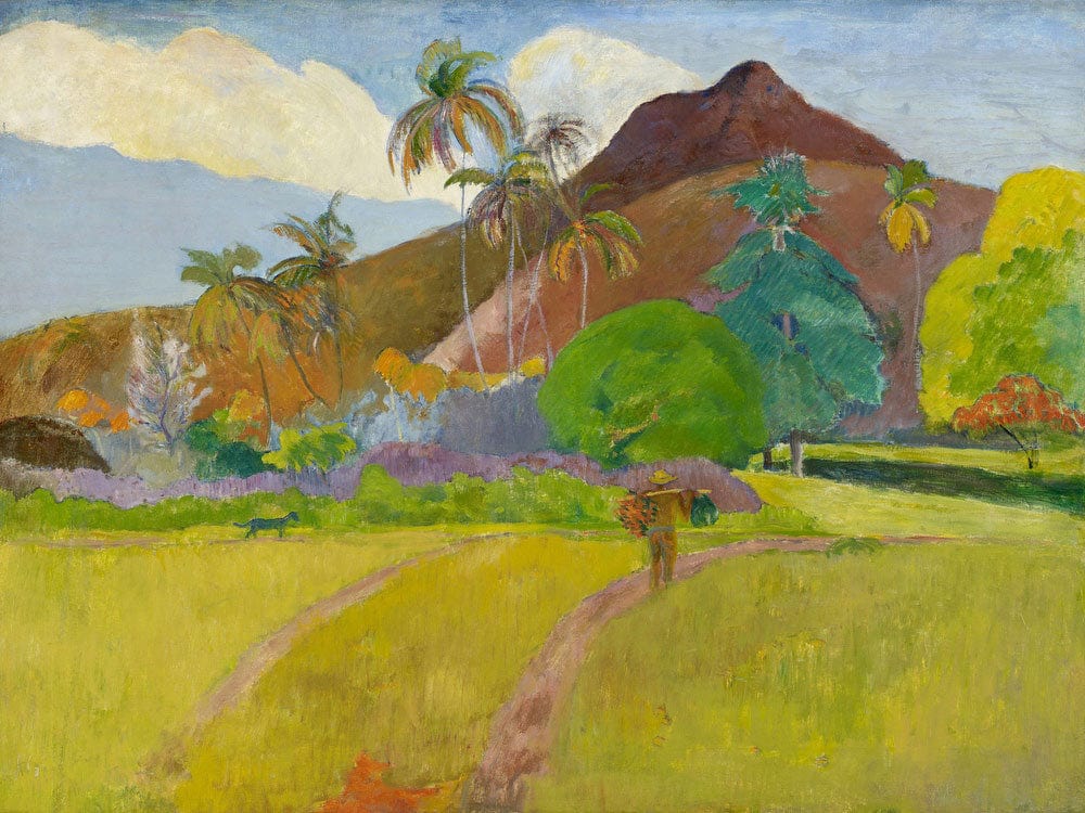 Tahitian Landscape By Paul Gauguin Fine Art Print 2