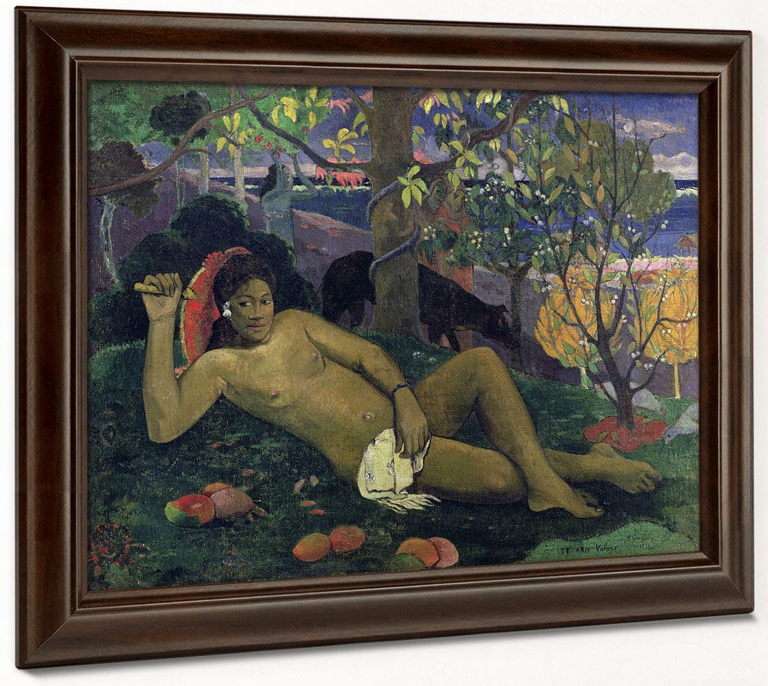 Te Arii Vahine (The King's Wife) By Paul Gauguin Fine Art Print 2