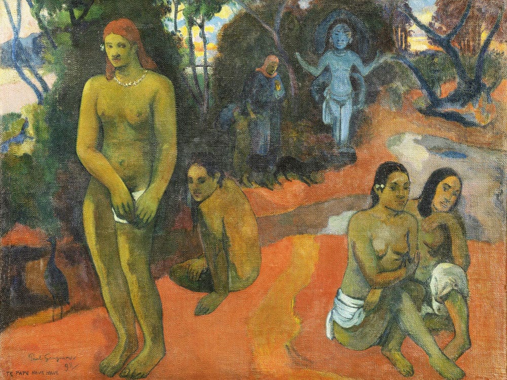 Te Pape Nave Nave (Delectable Waters) By Paul Gauguin Fine Art Print 2