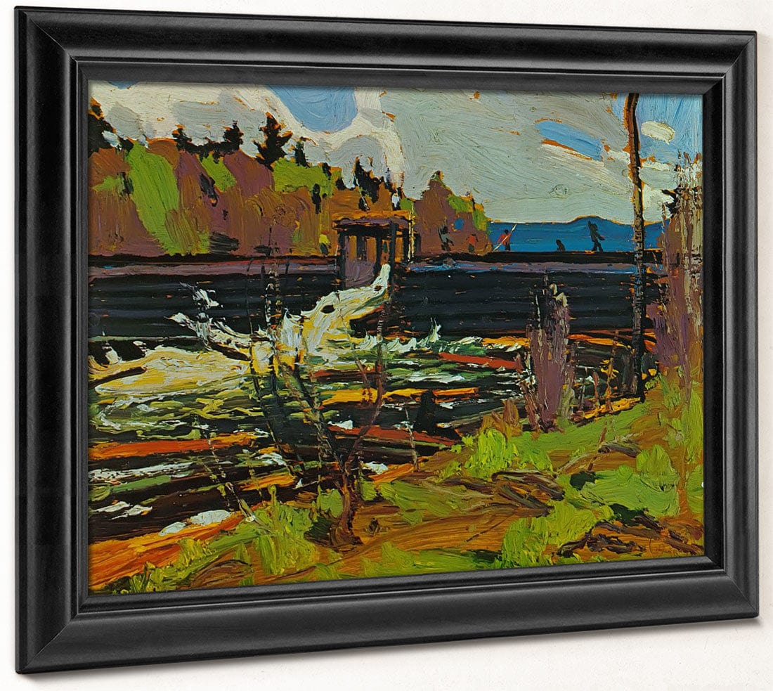 Tea Lake Dam By Tom Thomson Fine Art Print 2