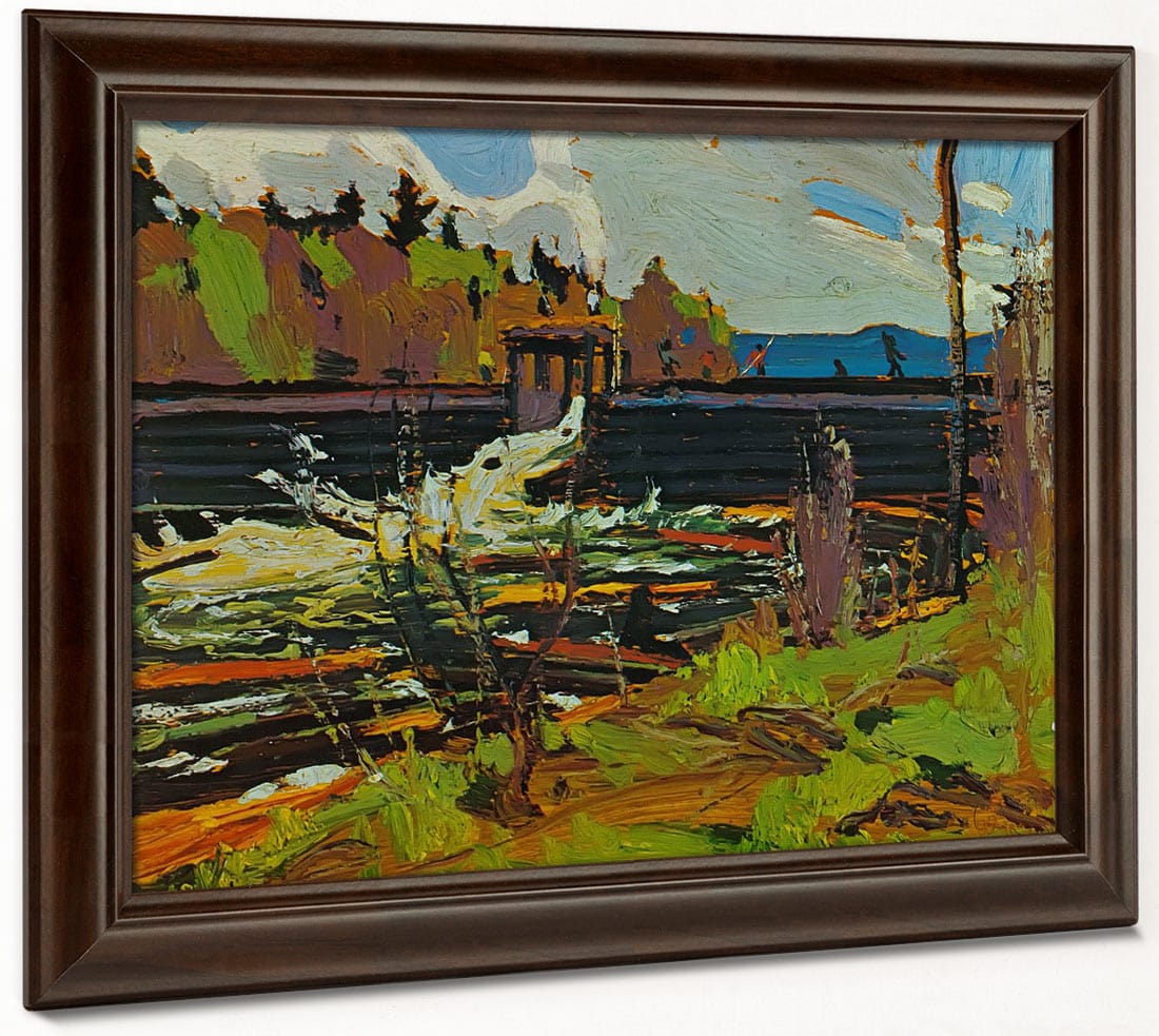 Tea Lake Dam By Tom Thomson Fine Art Print 2