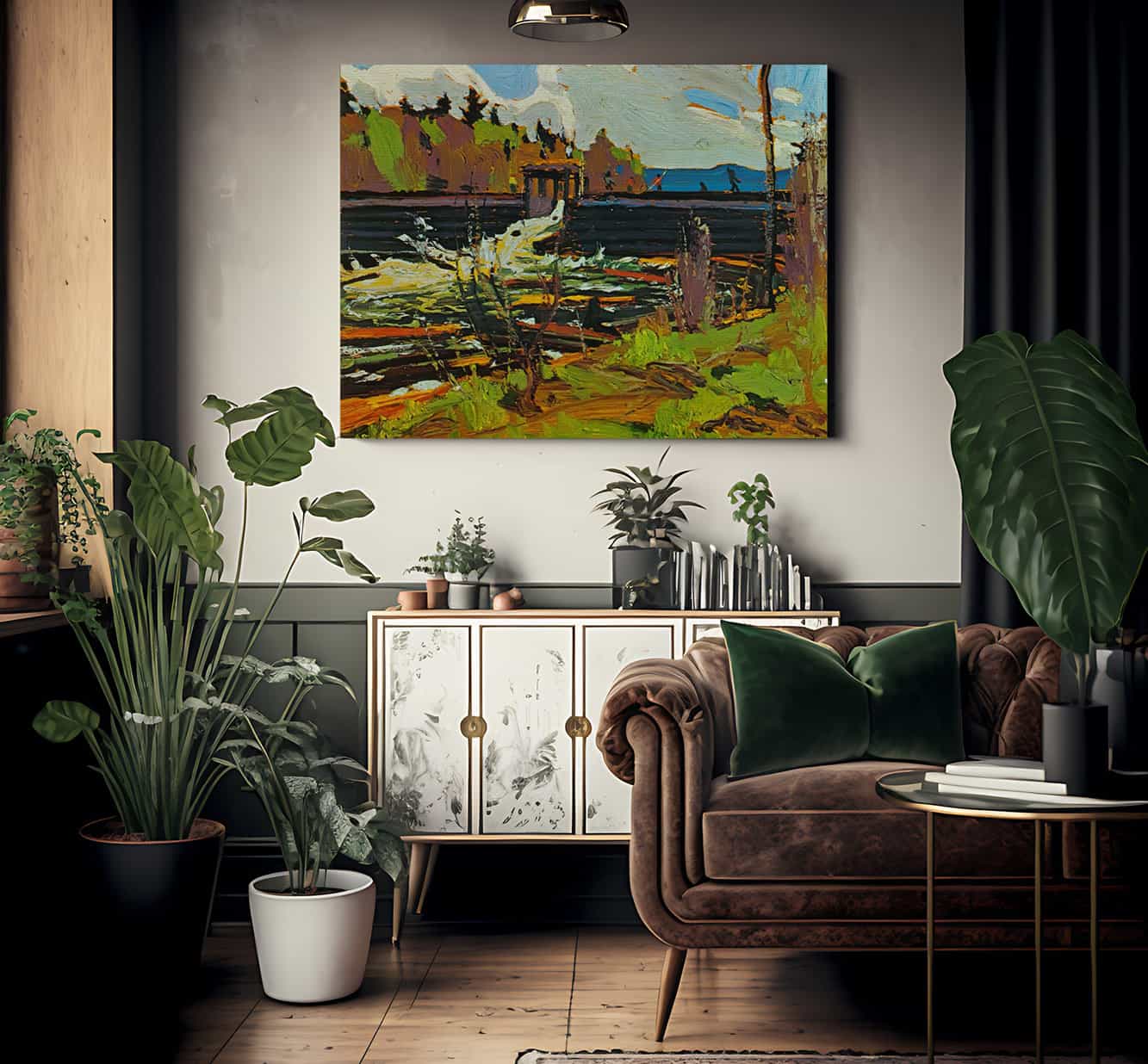 Tea Lake Dam By Tom Thomson Fine Art Print 2