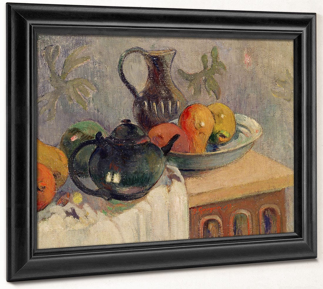Teiera, Brocca E Frutta By Paul Gauguin Fine Art Print 2