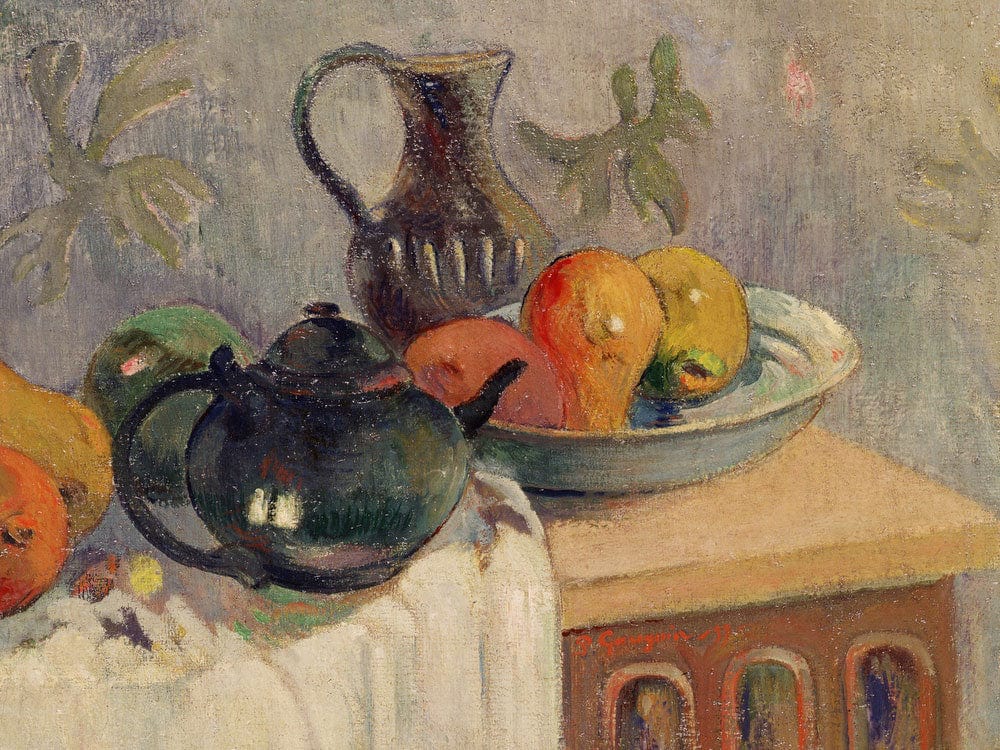 Teiera, Brocca E Frutta By Paul Gauguin Fine Art Print 2