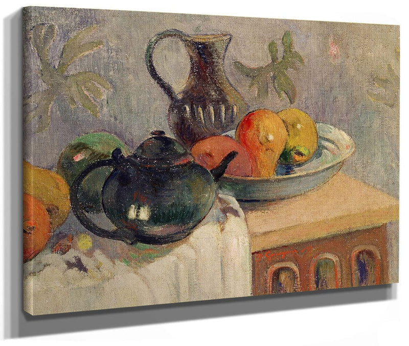 Teiera, Brocca E Frutta By Paul Gauguin Fine Art Print 2