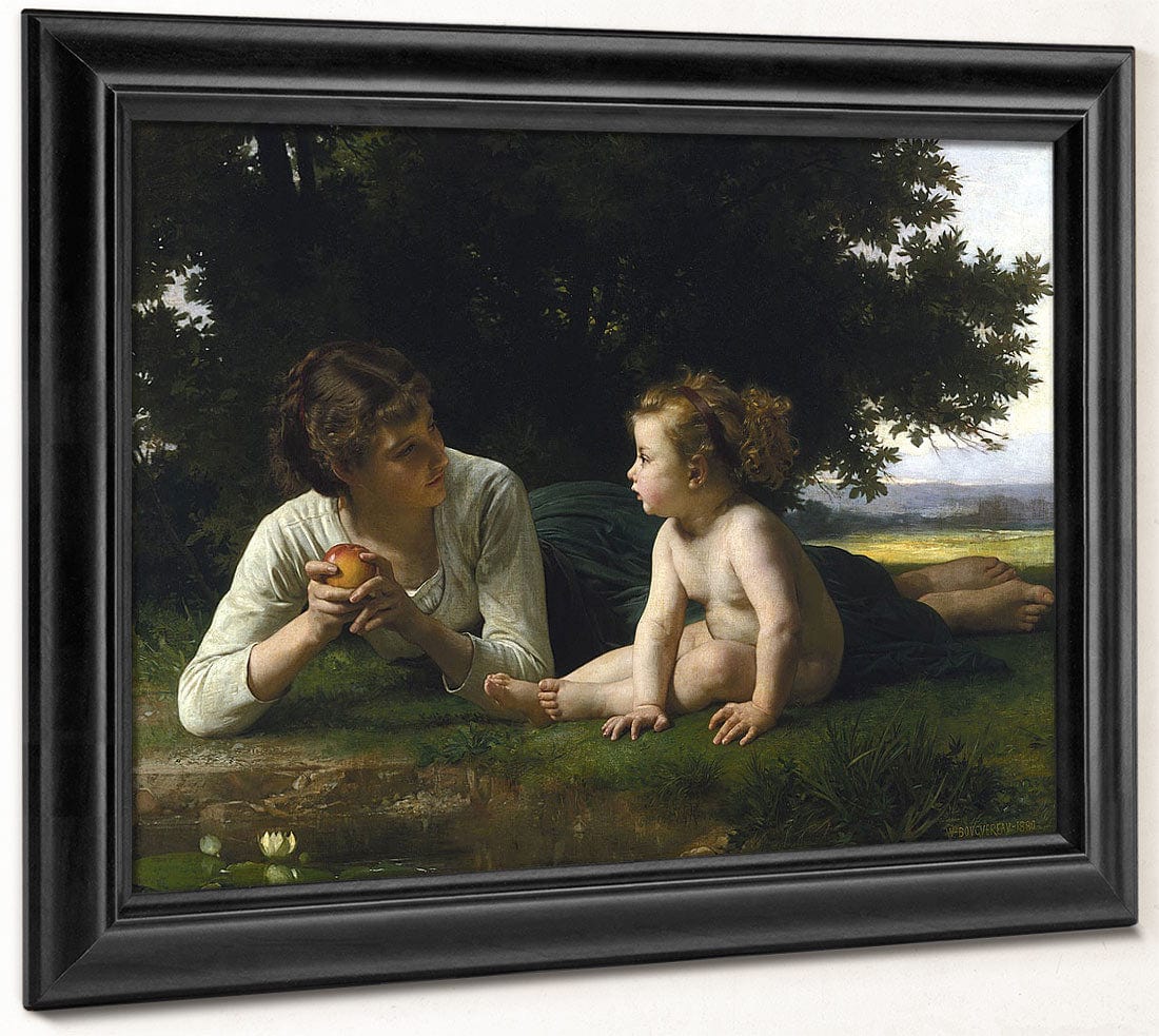 Temptation By William Adolphe Bouguereau Fine Art Print 2