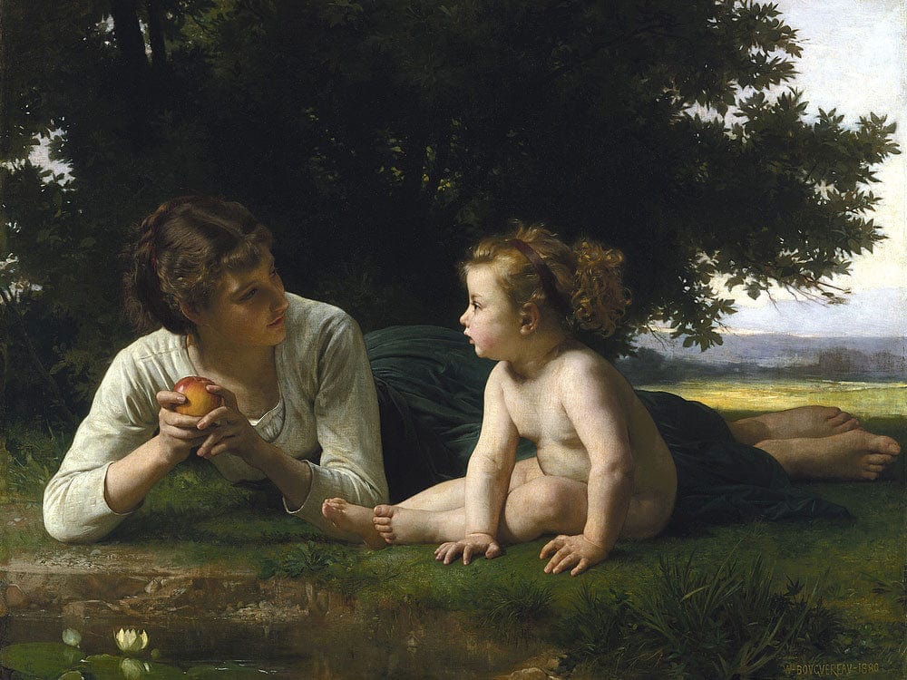 Temptation By William Adolphe Bouguereau Fine Art Print 2