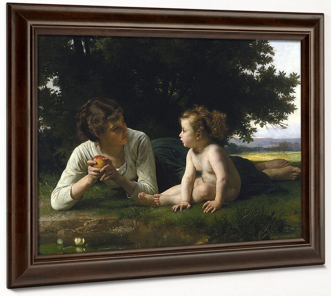 Temptation By William Adolphe Bouguereau Fine Art Print 2