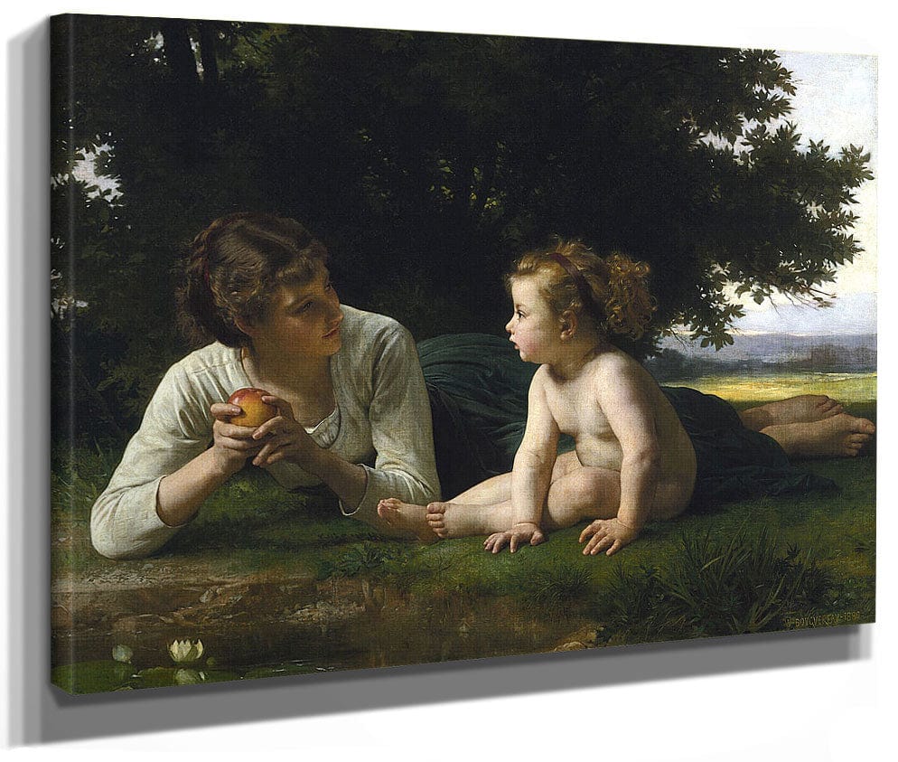 Temptation By William Adolphe Bouguereau Fine Art Print 2