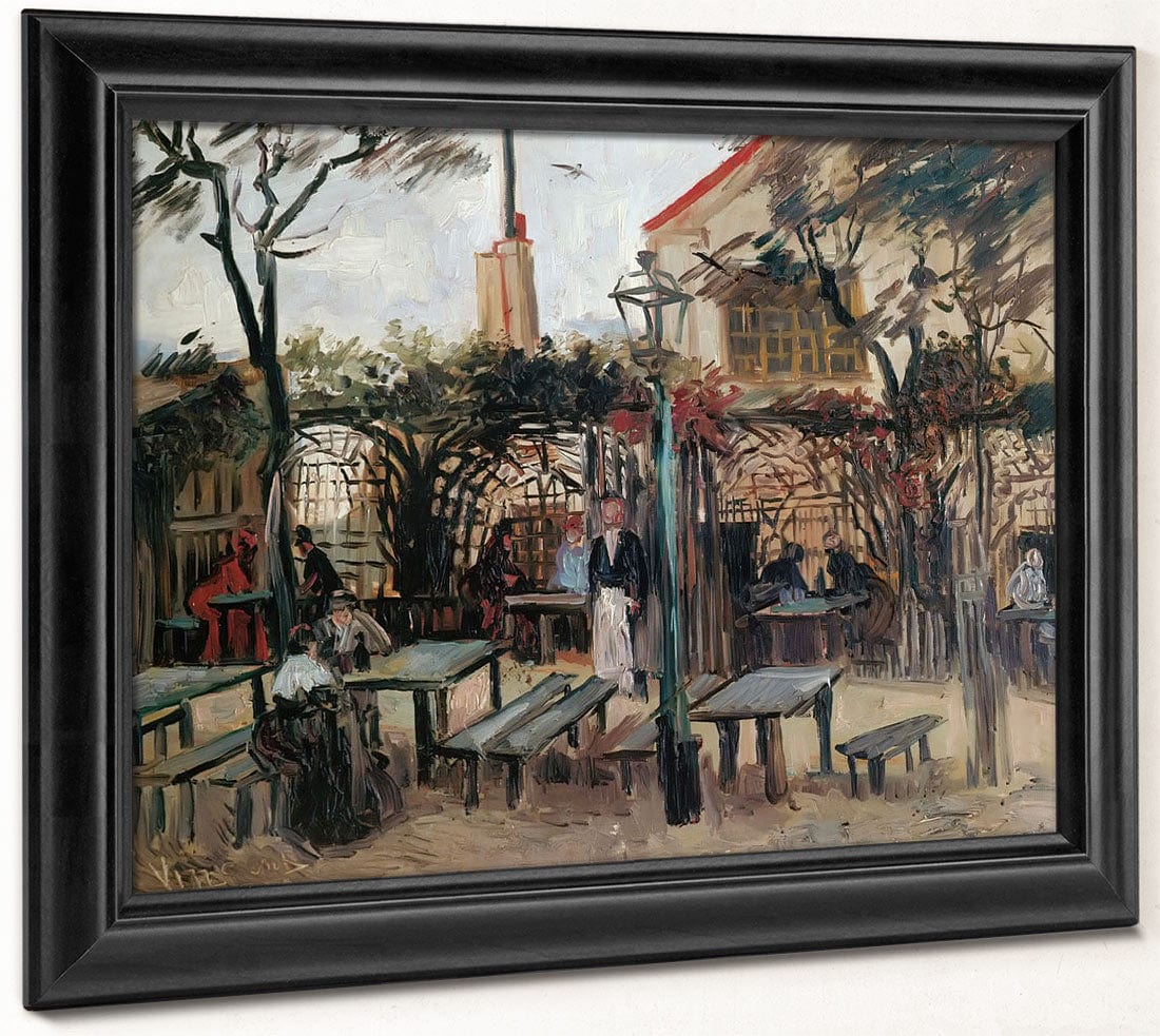 Terrace Of A Cafe On Montmartre By Vincent Van Gogh Fine Art Print 2
