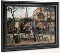 Terrace Of A Cafe On Montmartre By Vincent Van Gogh Fine Art Print 2