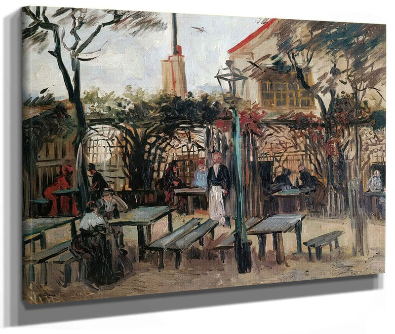 Terrace Of A Cafe On Montmartre By Vincent Van Gogh Fine Art Print 2