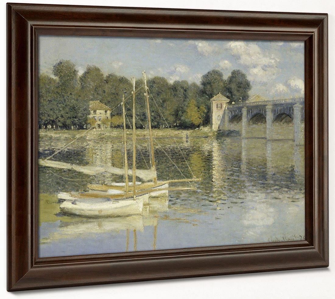 The Argenteuil Bridge By Claude Monet Fine Art Print 2