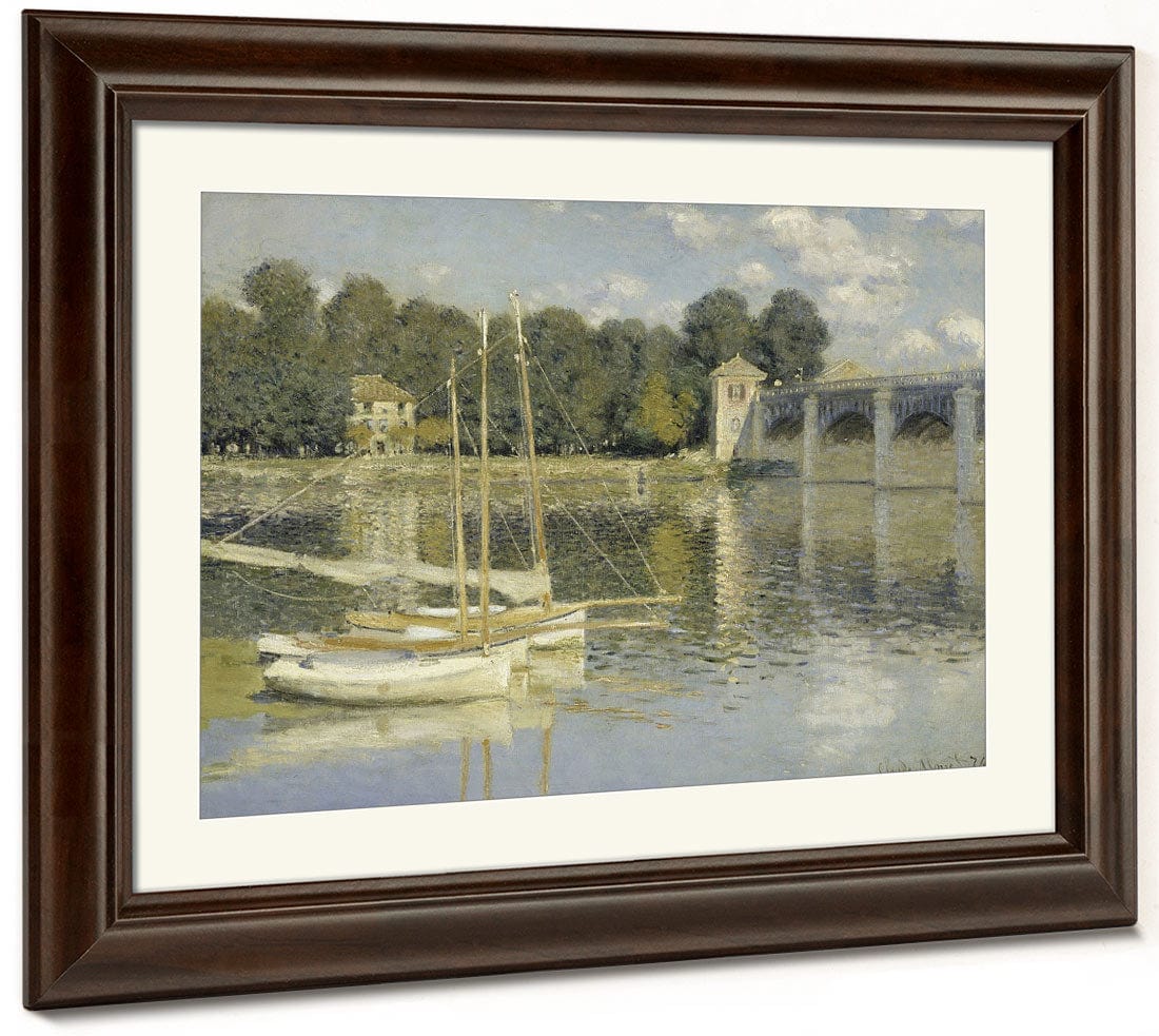 The Argenteuil Bridge By Claude Monet Fine Art Print 2