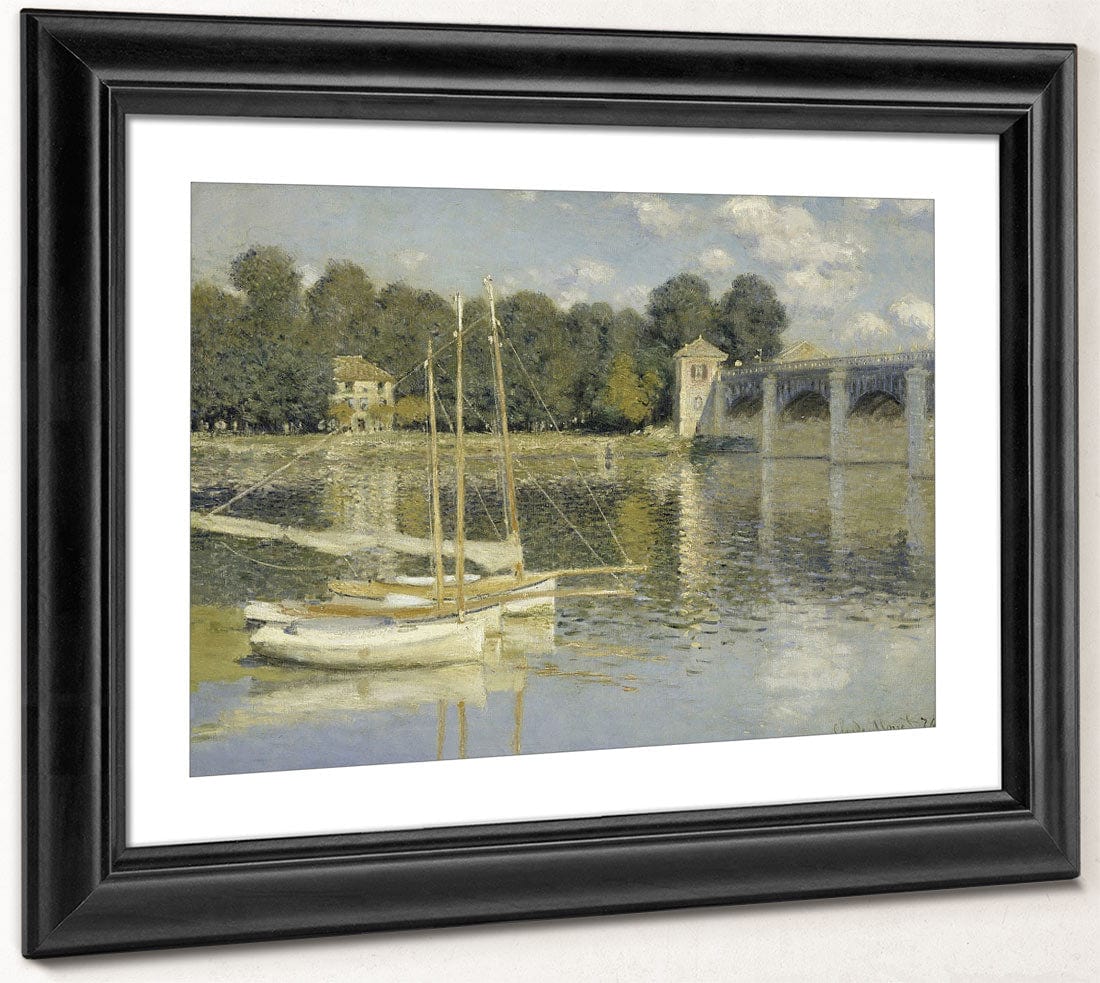 The Argenteuil Bridge By Claude Monet Fine Art Print 2