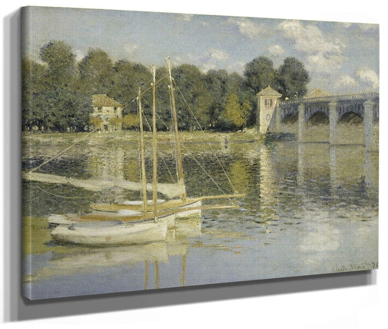 The Argenteuil Bridge By Claude Monet Fine Art Print 2