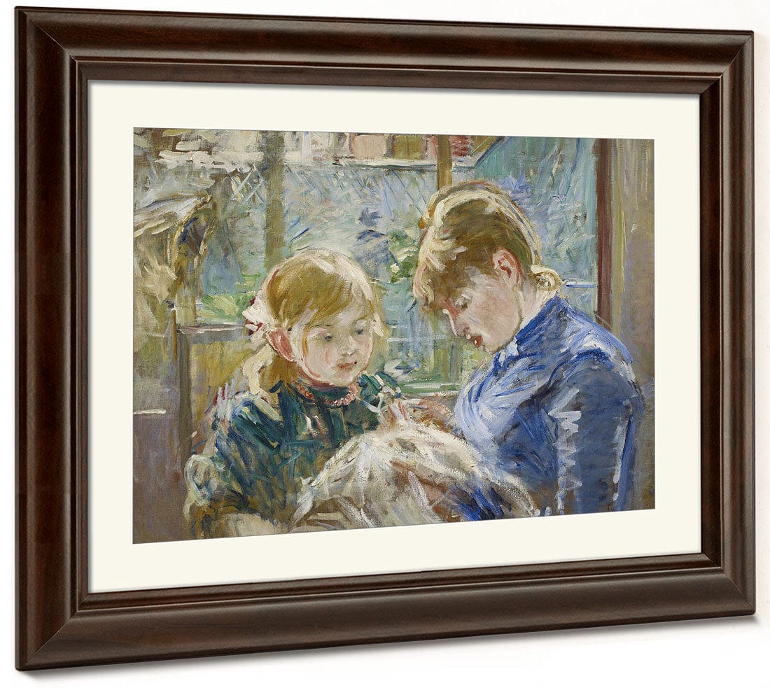 The Artist's Daughter, Julie, With Her Nanny By Berthe Morisot Fine Art Print 2