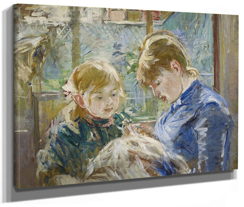 The Artist's Daughter, Julie, With Her Nanny By Berthe Morisot Fine Art Print 2