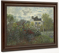 The Artist's Garden In Argenteuil (A Corner Of The Garden With Dahlias) 1 By Claude Monet Fine Art Print 2