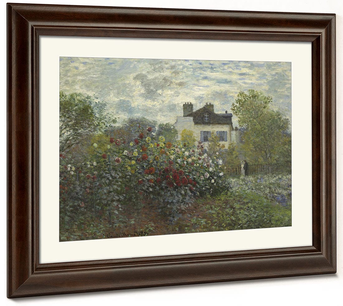 The Artist's Garden In Argenteuil (A Corner Of The Garden With Dahlias) 1 By Claude Monet Fine Art Print 2
