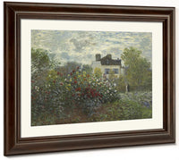 The Artist's Garden In Argenteuil (A Corner Of The Garden With Dahlias) 1 By Claude Monet Fine Art Print 2