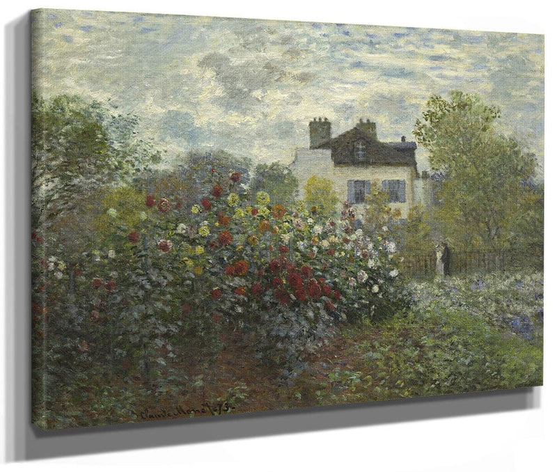 The Artist's Garden In Argenteuil (A Corner Of The Garden With Dahlias) 1 By Claude Monet Fine Art Print 2