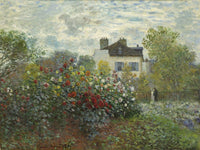 The Artist's Garden In Argenteuil (A Corner Of The Garden With Dahlias) By Claude Monet Fine Art Print 2