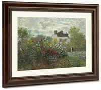 The Artist's Garden In Argenteuil (A Corner Of The Garden With Dahlias) By Claude Monet Fine Art Print 2