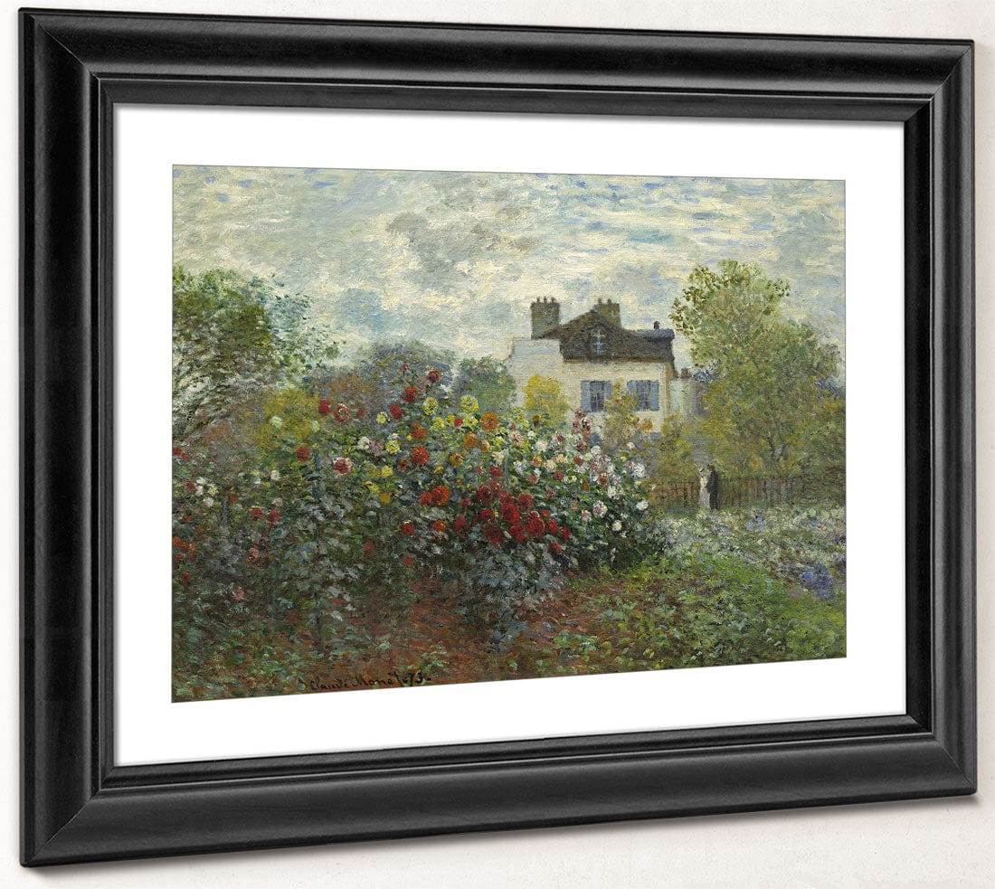 The Artist's Garden In Argenteuil (A Corner Of The Garden With Dahlias) By Claude Monet Fine Art Print 2