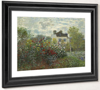 The Artist's Garden In Argenteuil (A Corner Of The Garden With Dahlias) By Claude Monet Fine Art Print 2