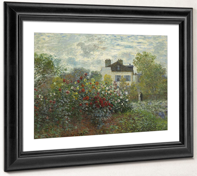 The Artist's Garden In Argenteuil (A Corner Of The Garden With Dahlias) By Claude Monet Fine Art Print 2