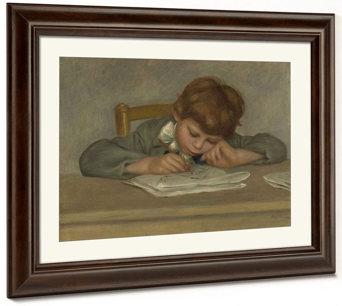 The Artist's Son, Jean Drawing (Jean Renoir Dessinart) By Pierre Auguste Renoir Fine Art Print 2