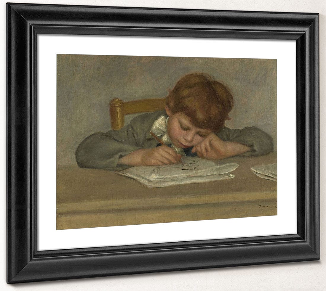 The Artist's Son, Jean Drawing (Jean Renoir Dessinart) By Pierre Auguste Renoir Fine Art Print 2