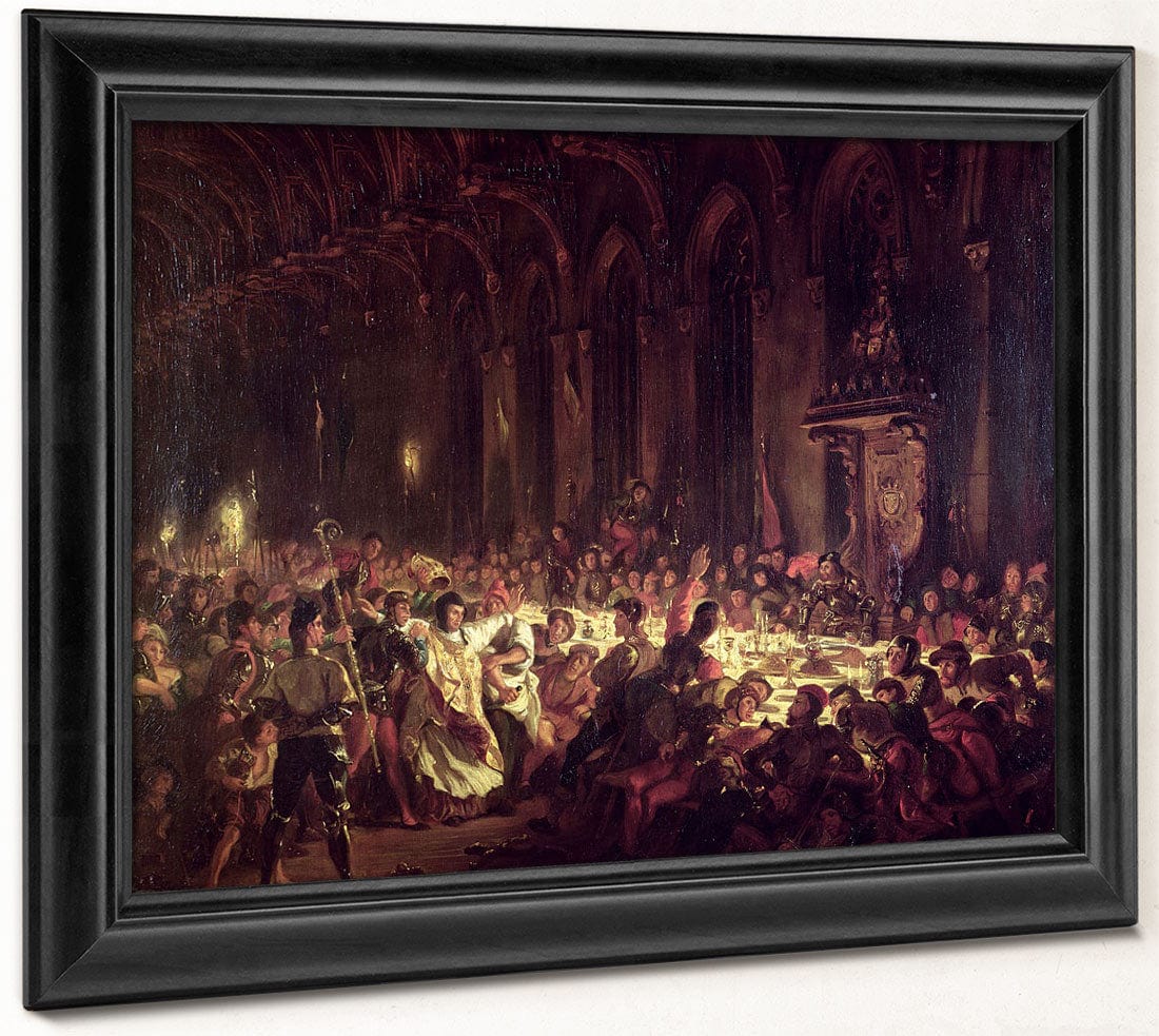 The Assassination Of The Bishop Of Liege By Ferdinand Victor Eugene Delacroix Fine Art Print 2