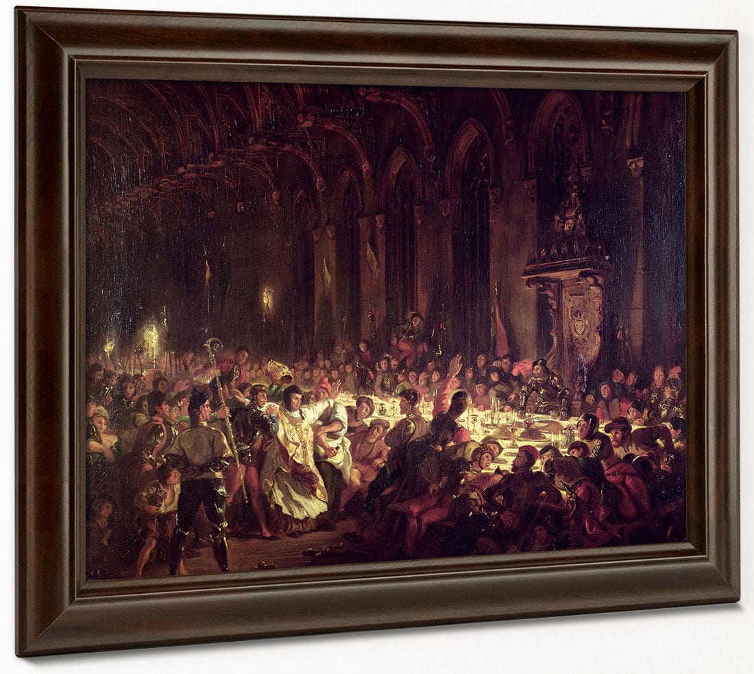 The Assassination Of The Bishop Of Liege By Ferdinand Victor Eugene Delacroix Fine Art Print 2