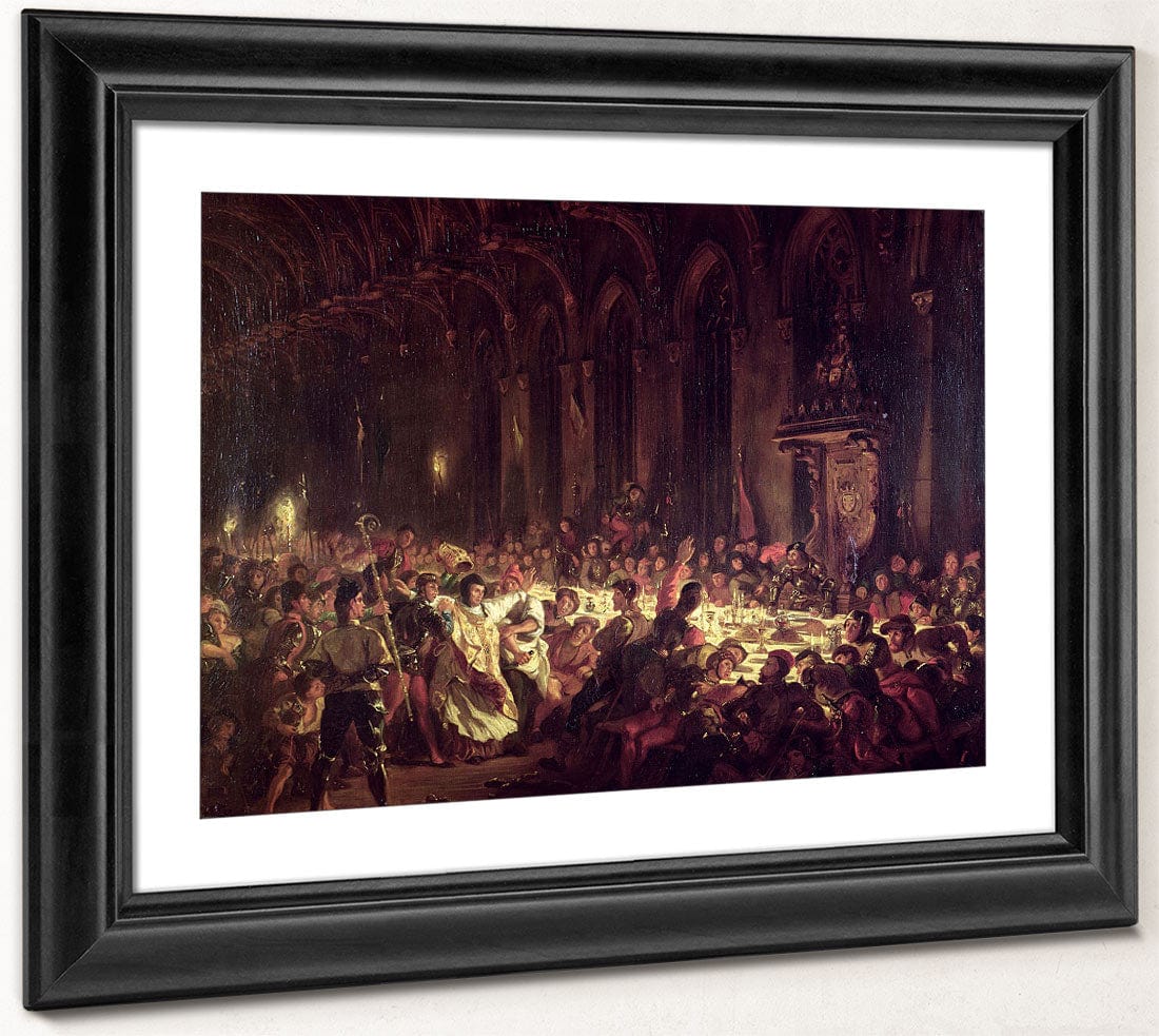 The Assassination Of The Bishop Of Liege By Ferdinand Victor Eugene Delacroix Fine Art Print 2