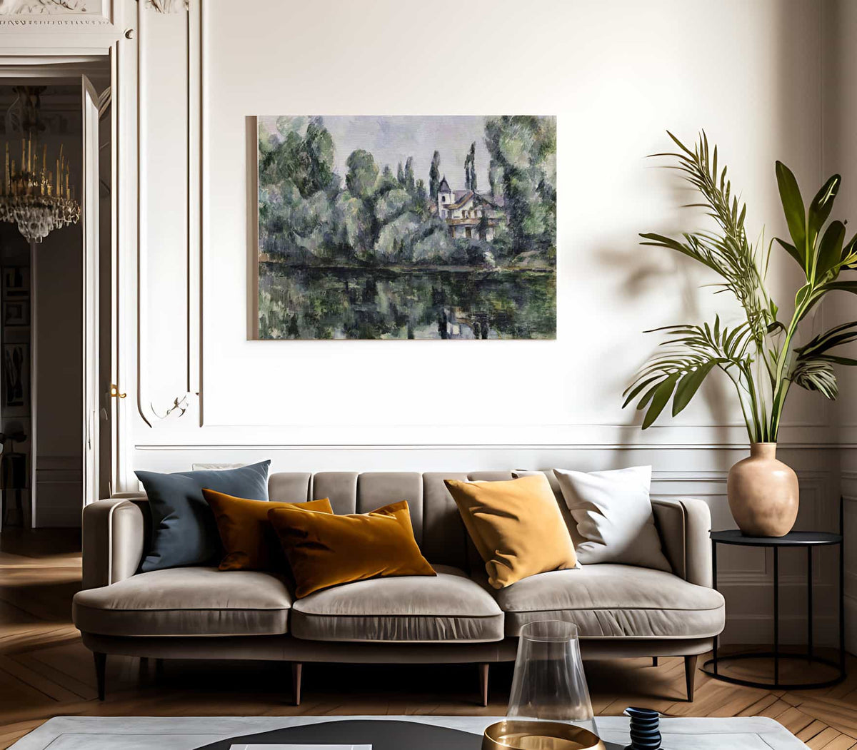 The Banks Of The Marne 1 By Paul Cezanne Fine Art Print 2