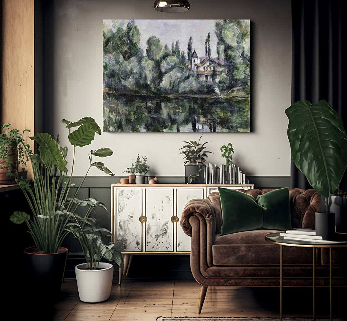 The Banks Of The Marne 9 By Paul Cezanne Fine Art Print 2