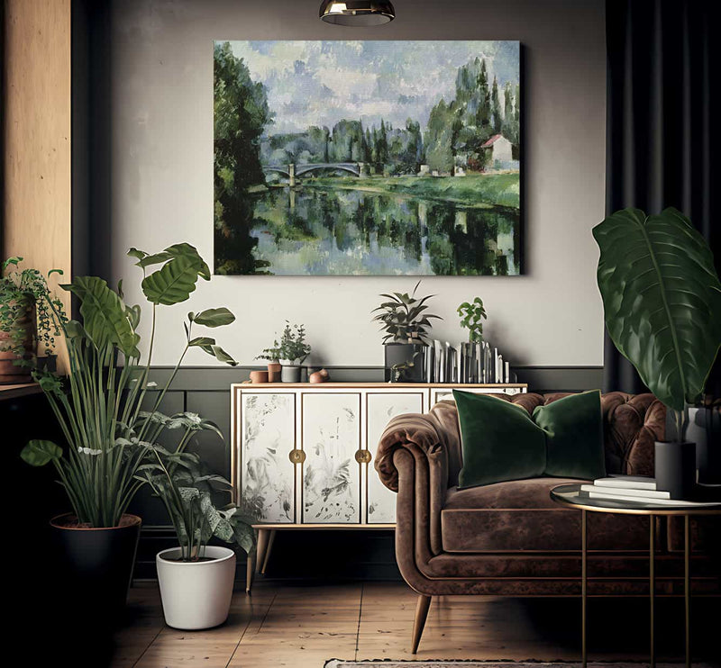 The Banks Of The Marne At Creteil 1 By Paul Cezanne Fine Art Print 2