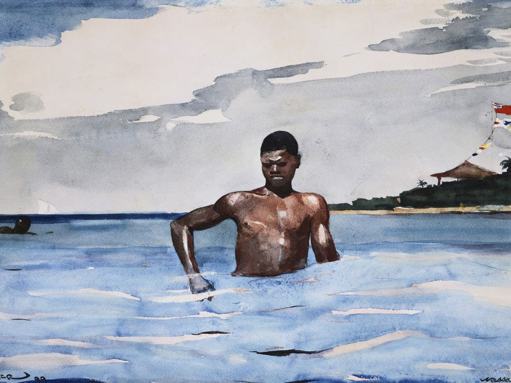 The Bather By Winslow Homer Fine Art Print 2