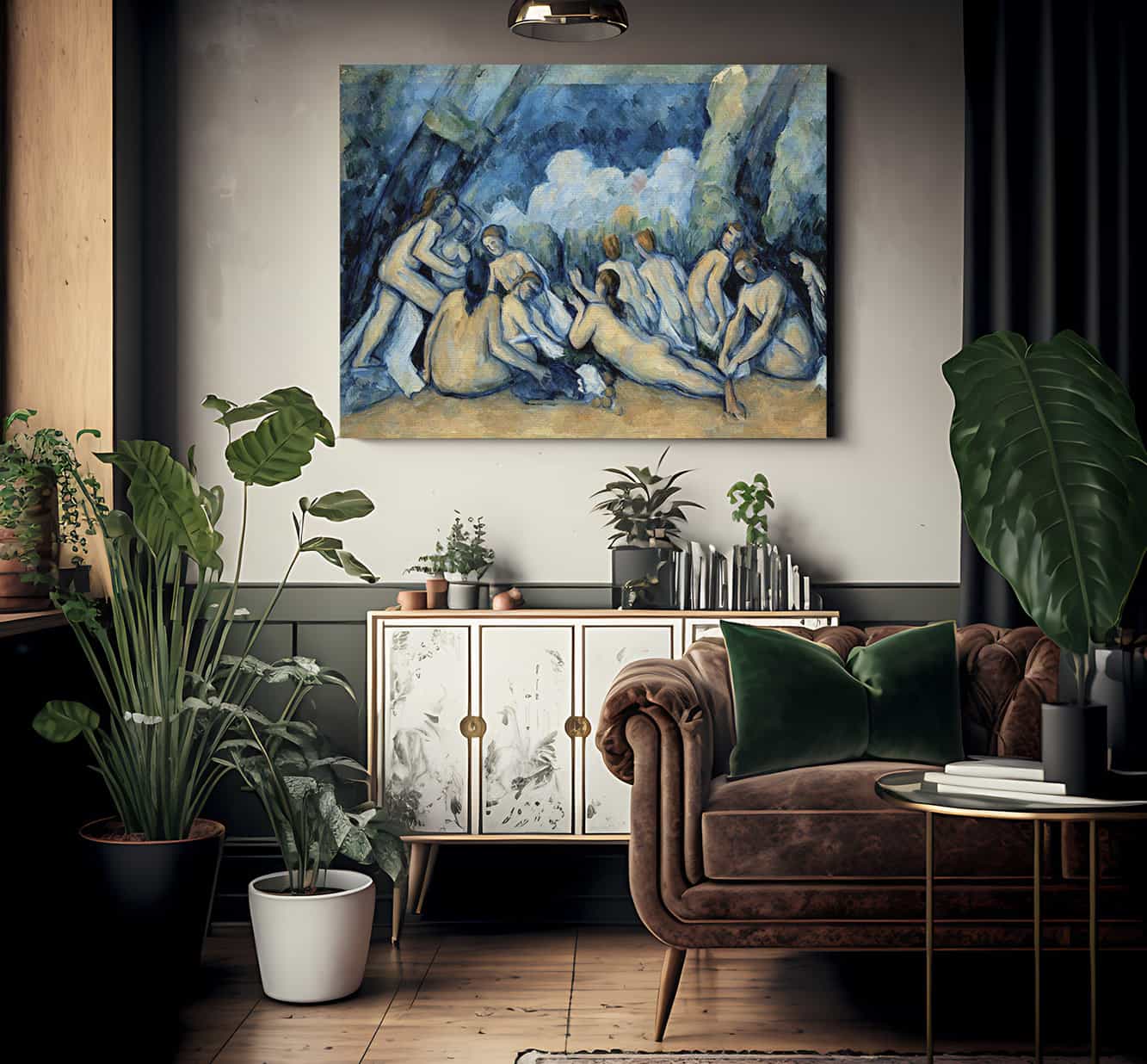 The Bathers 1 By Paul Cezanne Fine Art Print 2