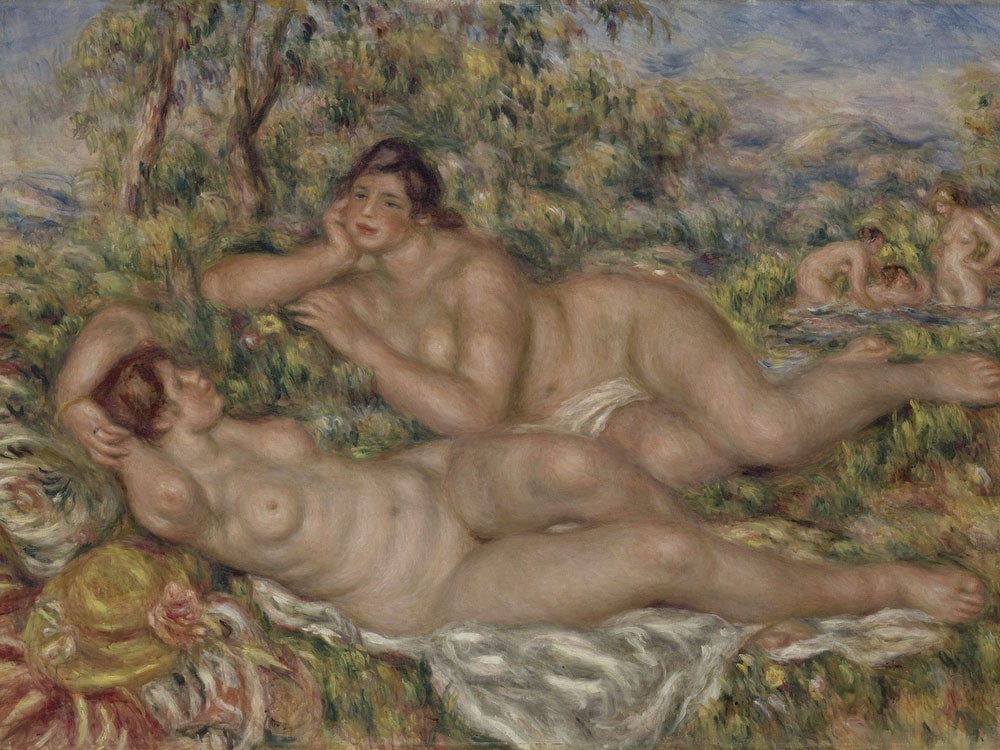 The Bathers (Les Baigneuses) By Pierre Auguste Renoir Fine Art Print 2