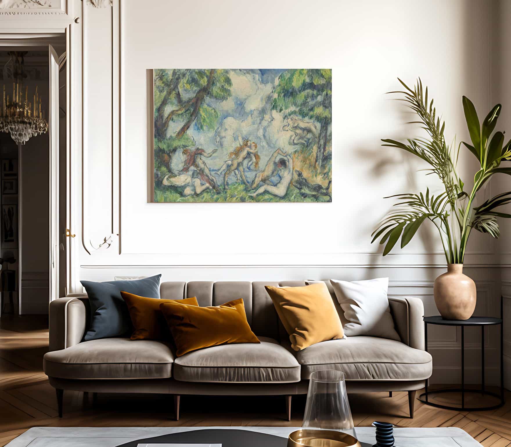 The Battle Of Love By Paul Cezanne Fine Art Print 2