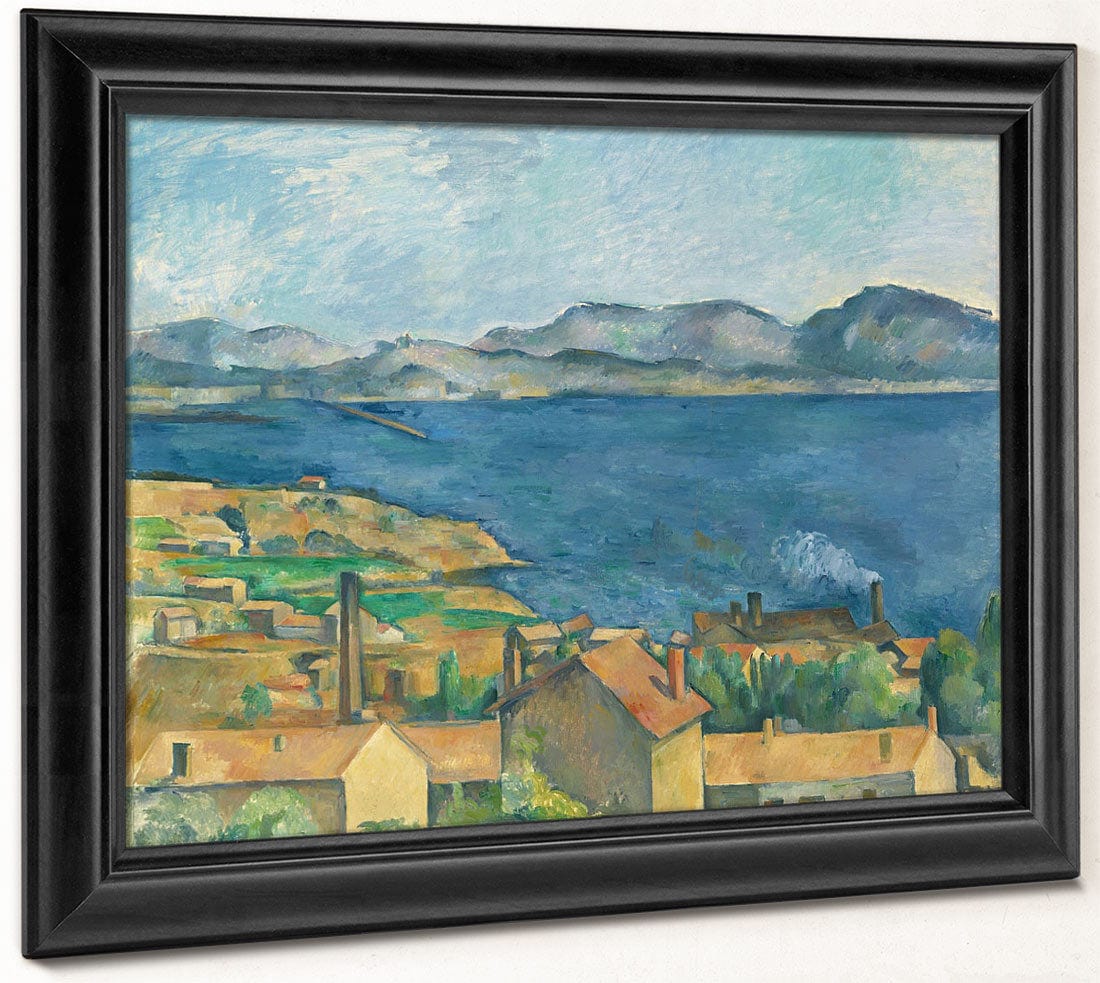 The Bay Of Marseilles, Seen From L'estaque By Paul Cezanne Fine Art Print 2
