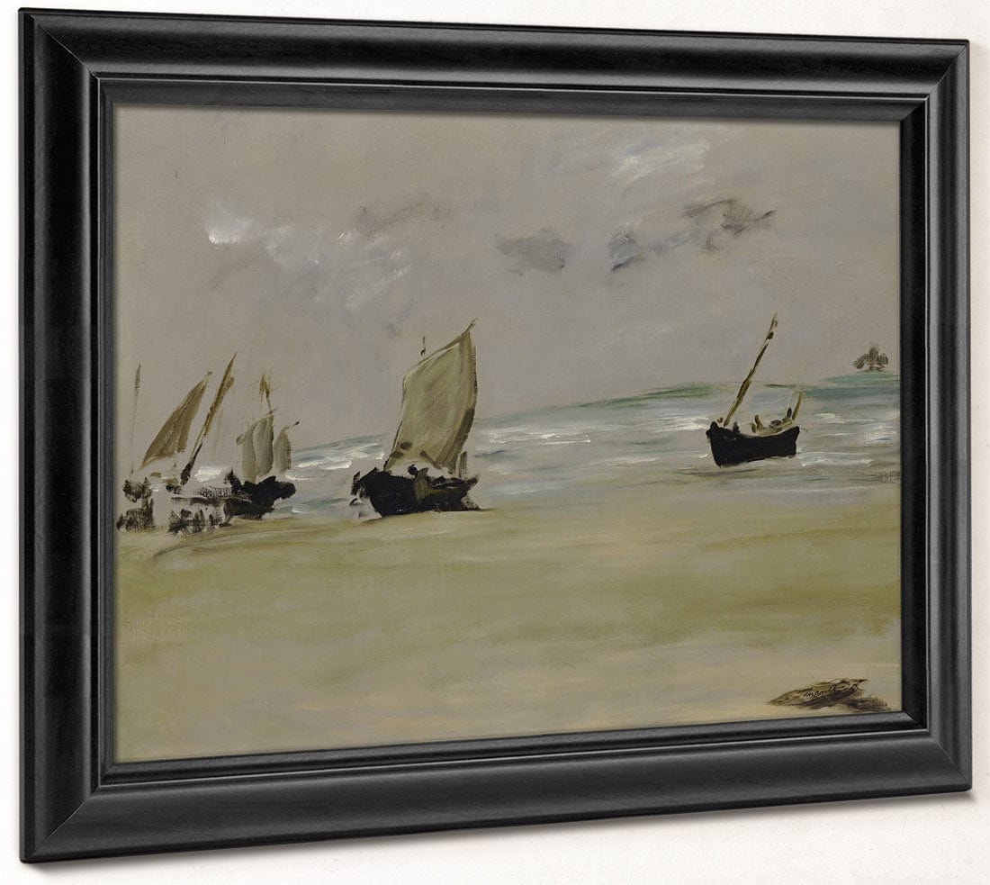 The Beach At Berck By Edouard Manet Fine Art Print 2