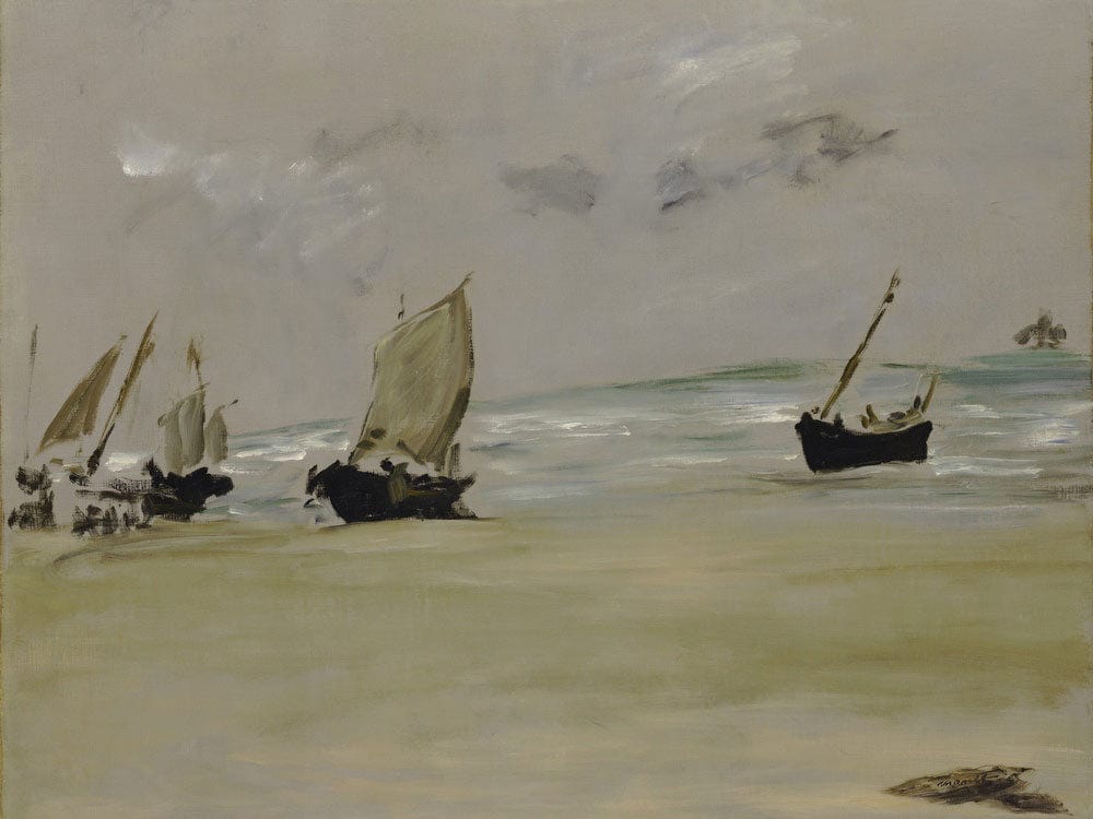 The Beach At Berck By Edouard Manet Fine Art Print 2