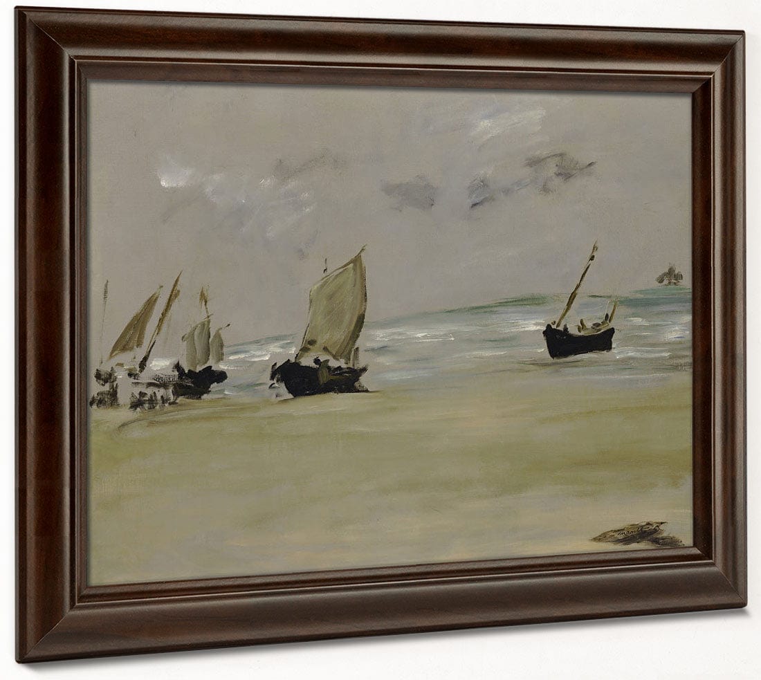 The Beach At Berck By Edouard Manet Fine Art Print 2